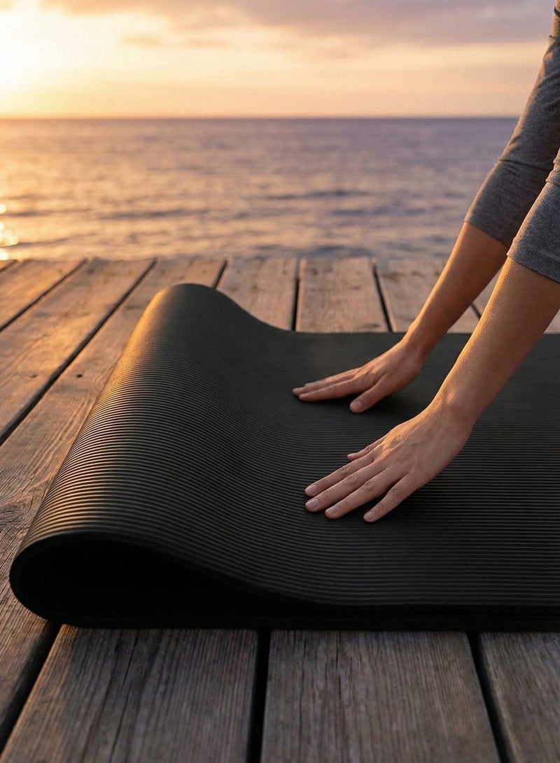 Anti-Tear Exercise Mat With Carrying Strap - Image 5